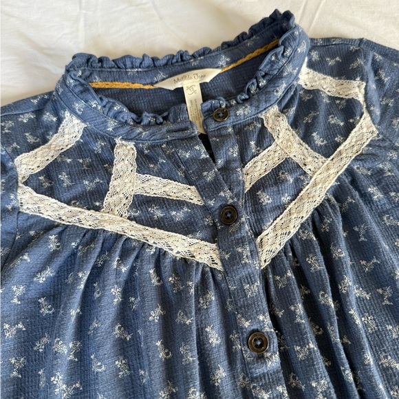 Matilda Jane Girls Blue Long Sleeve Blouse - Picture 2 of 7